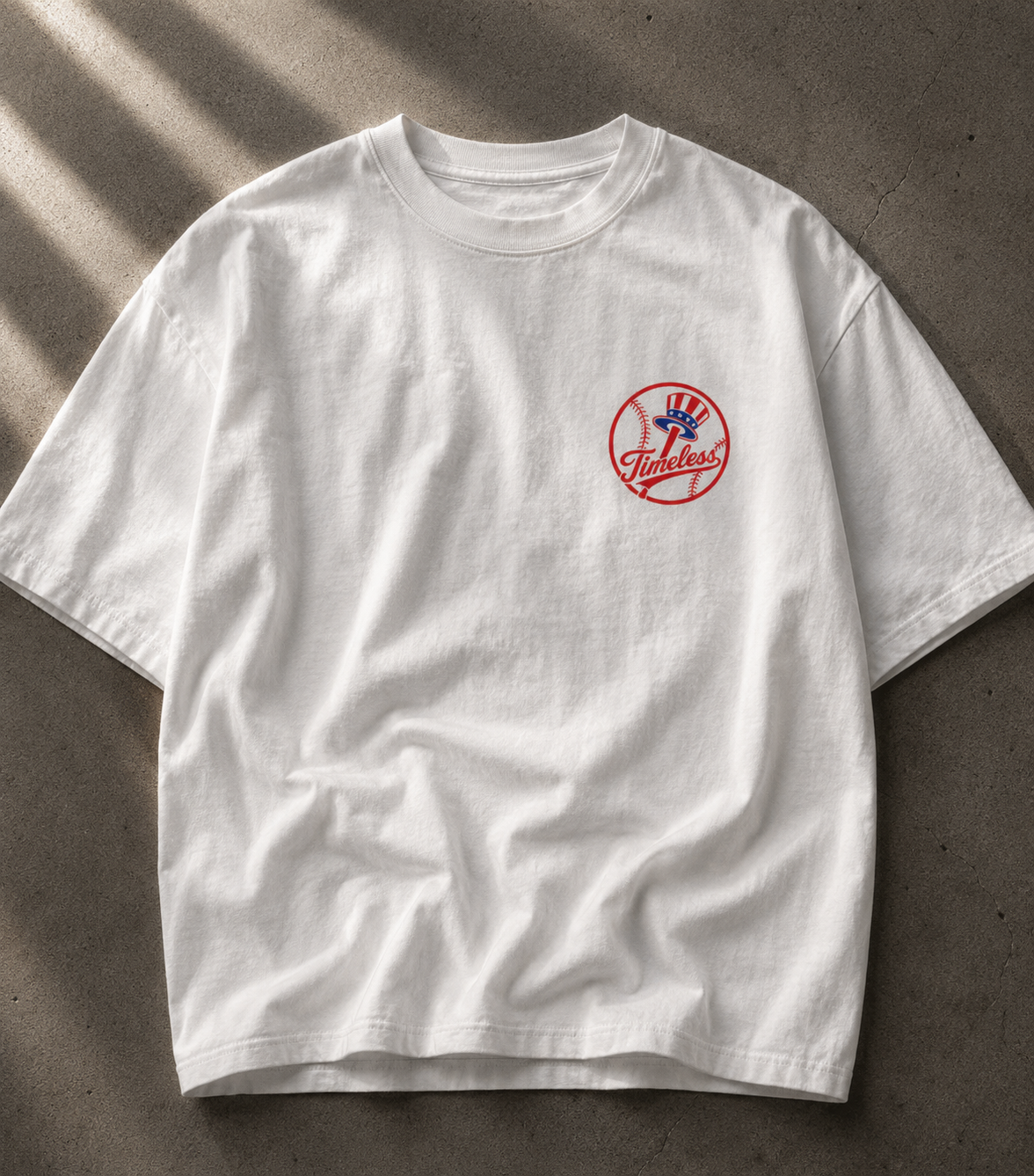 Timeless baseball  Drop-Shoulder Tee - Timelessnyc